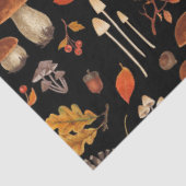 Wilde Pilze auf schwarz Seidenpapier (Ausschnitt)