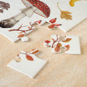 Wilde Pilze auf weißem Boden Puzzle (Seite)