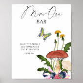 Wilde Pilze Babydusche Momosa Bar Poster (Vorne)