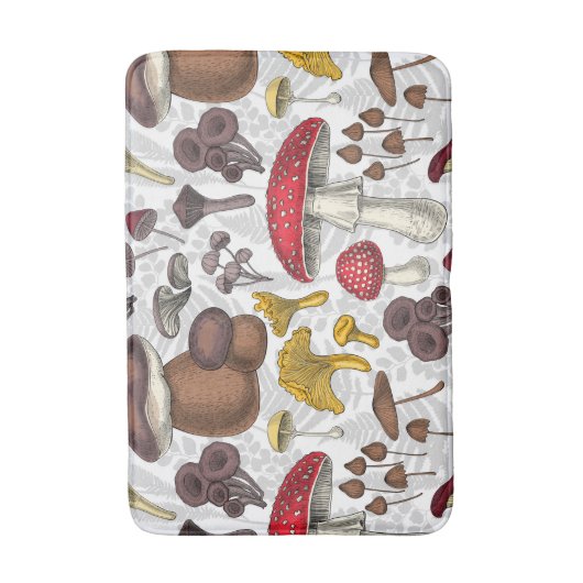 Wilde Pilze Badematte (Vorderseite Vertikal)