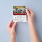 Wilde Pilze, Bauer-Werbung im Pilz Flyer (Gruppe)