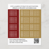 Wilde Pilze, Bauer-Werbung im Pilz Flyer (Hinten)