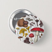 Wilde Pilze Button (Vorne & Hinten)