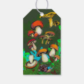 Wilde Pilze Geschenkanhänger (Rückseite)