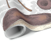 Wilde Pilze Geschenkpapier (Rolleneckpunkt)