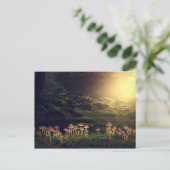 Wilde Pilze im Wald Postkarte (Stehend Vorderseite)