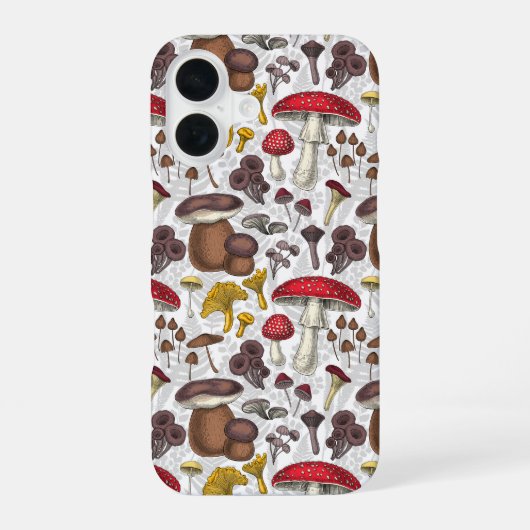Wilde Pilze iPhone 16 Hülle (Rückseite)