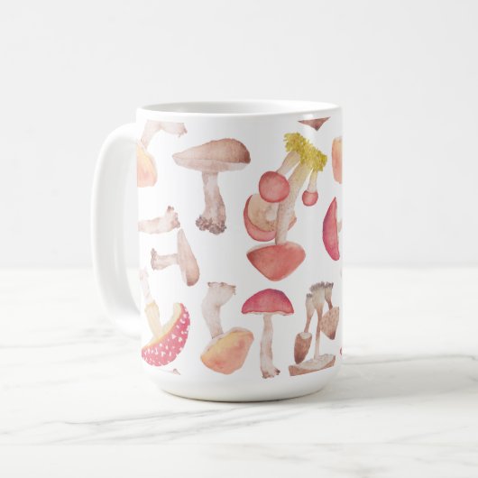 Wilde Pilze Kaffeetasse (Vorderseite Links)