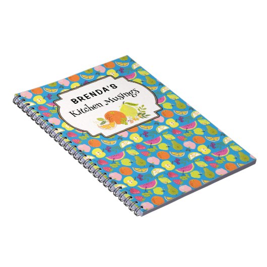 Wilde Pilze Muster angepasstes Notebook Notizblock (Rechte Seite)