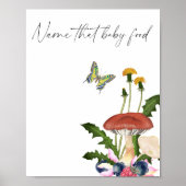 Wilde Pilze Name dieses Babynahrungsspiel Poster (Vorne)