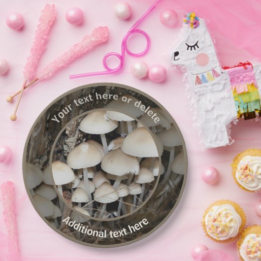 Wilde Pilze Natur Personalisiertes Party Pappteller (Party)