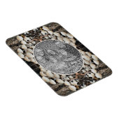 Wilde Pilze Naturrahmen hinzufügen Ihr eigenes Fot Magnet (Rechte Seite)