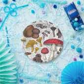 Wilde Pilze Pappteller (Party)