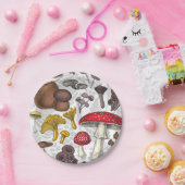 Wilde Pilze Pappteller (Party)