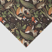 Wilde Pilze, Pflanze aus dem Wald und Beeren Seidenpapier (Ausschnitt)