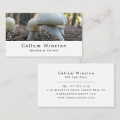 Wilde Pilze, Pilz-Bauer Visitenkarte (Vorne/Hinten)