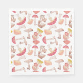 Wilde Pilze Serviette (Vorderseite)