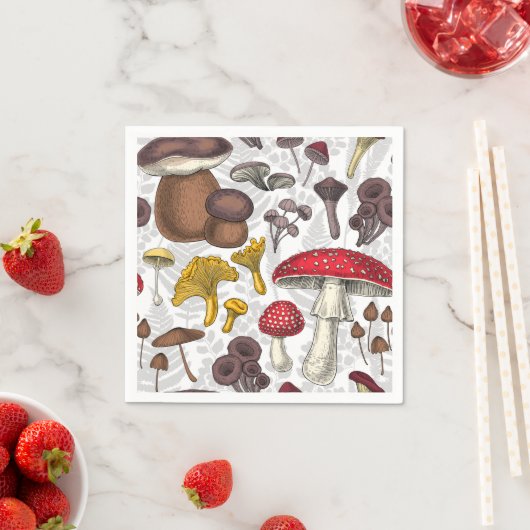 Wilde Pilze Serviette (Beispiel)