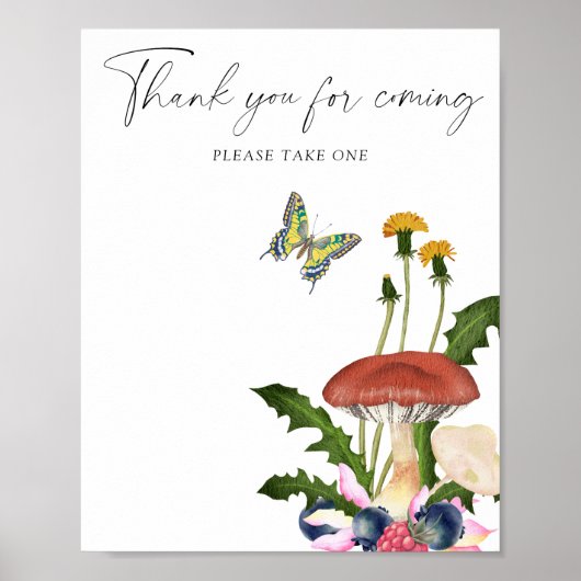 Wilde Pilze Vielen Dank für Ihr Kommen Poster (Vorne)
