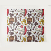 Wilde Pilze Wandteppich (Vorderseite (Horizontal))