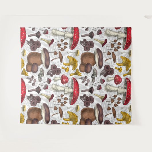 Wilde Pilze Wandteppich (Vorderseite (Horizontal))