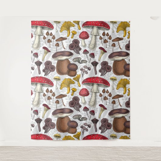Wilde Pilze Wandteppich (Vorderseite)