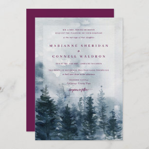 Wilde Pines Einladung von Marine + Berry Wedding