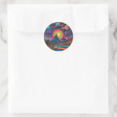Wilde Planeten 2 Runder Aufkleber (Tasche)