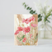 'Wilde Poppies' Postkarte (Stehend Vorderseite)