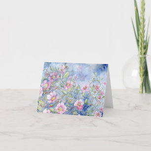 Wilde Prairies Rose Leere Notecard Dankeskarte