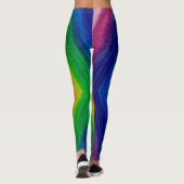 Wilde Prismen-Kunst Leggings (Rückseite)