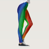 Wilde Prismen-Kunst Leggings (Rechts)