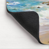 Wilde Privatstrandszene Whimsical Art Mousepad (Ecke)