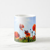 Wilde Red Poppies-Blume Kaffeetasse (Mittel)