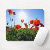 Wilde Red Poppies-Blume Mousepad (Mit Mouse)
