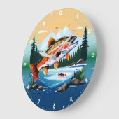 Wilde Regenbogenforelle Rocky Mountain Bach Uhr (Winkel)