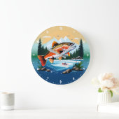Wilde Regenbogenforelle Rocky Mountain Bach Uhr (Zuhause)