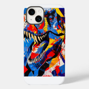 Wilde Retro-T-Rex-Dinosaurier-Fusion iPhone 14 Hülle