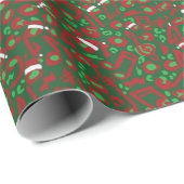Wilde Rhythmen von Weihnachten Geschenkpapier (Rolleneckpunkt)
