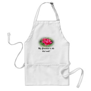wilde rosa Blüten Schürze