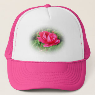 wilde rosa Blüten Truckerkappe
