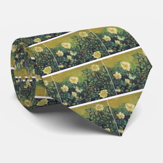 Wilde Rose,1890. Vincent van Gogh. Krawatte (Gerollt)