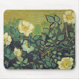 Wilde Rose,1890. Vincent van Gogh. Mousepad