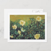Wilde Rose,1890. Vincent van Gogh. Postkarte (Vorne/Hinten)