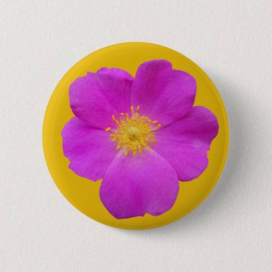 Wilde Rose 2 Button (Vorderseite)