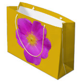 Wilde Rose 2 Große Geschenktüte (Rückseite Schrägansicht)