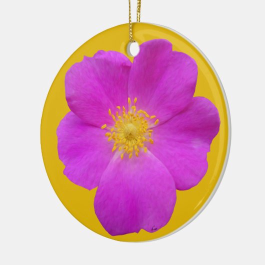 Wilde Rose 2 Keramikornament (Links)