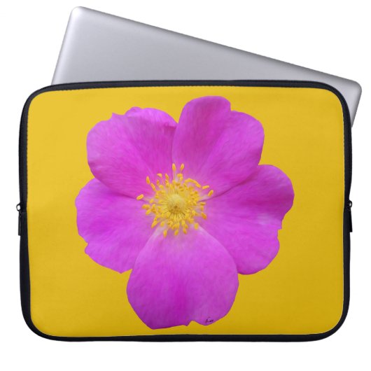 Wilde Rose 2 Laptopschutzhülle (Vorderseite)