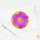 Wilde Rose 2 Runder Aufkleber (Umschlag)