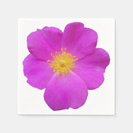 Wilde Rose 2 Serviette (Vorderseite)